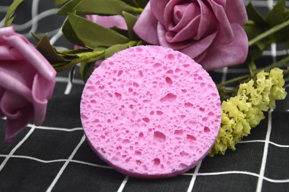 Degradable Esponja De Maquillaje Makeup Remover Pads Microfiber Cute Sponge With Logo