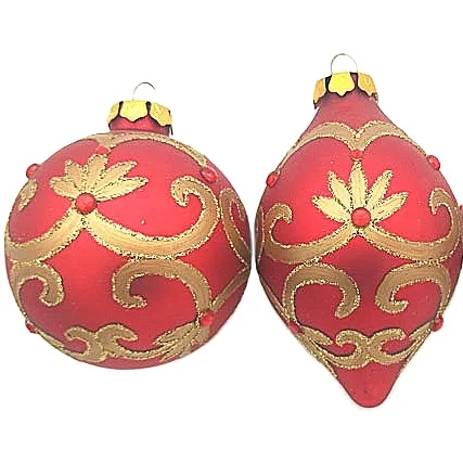 Hanging Exterior Hand-painting Christmas  Glass Balls