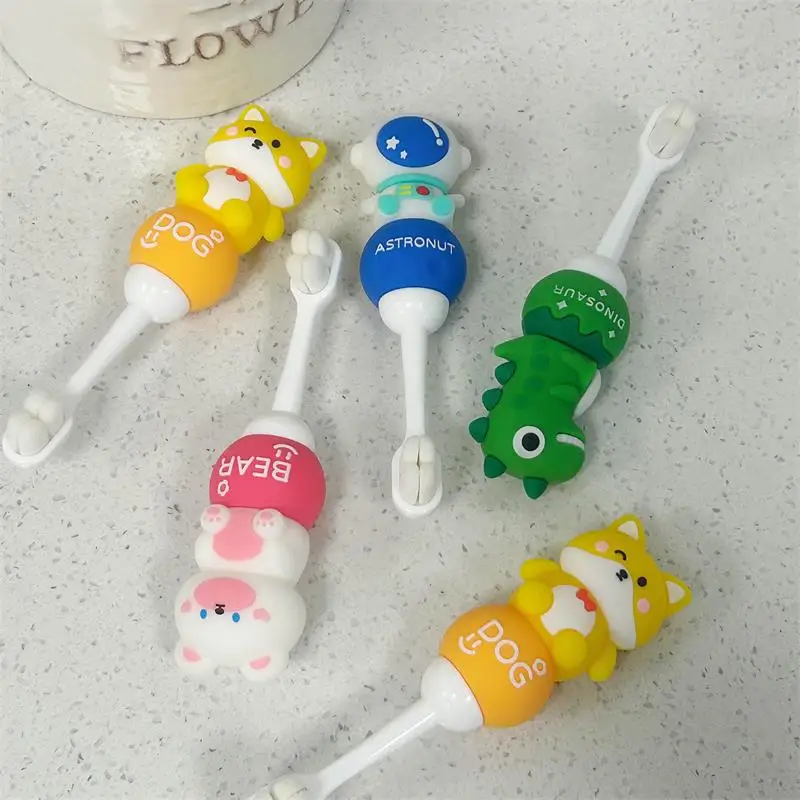 Wholesale 3D Cartoon Handle Kids Manual Toothbrush Extra Soft Bristle Custom Toothbrushes Manufacturer