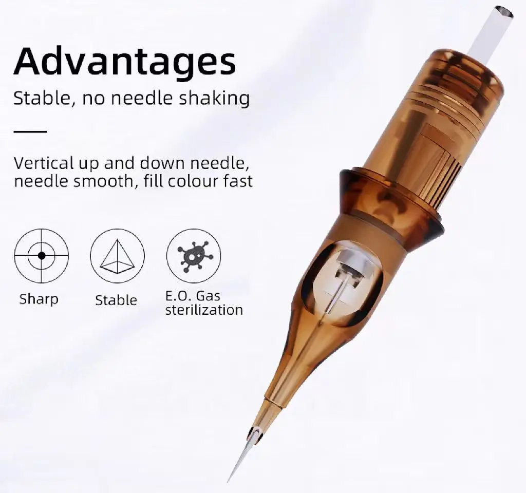Hummingbird Cartridge Tattoo Needles Rm Disposable Sterilized Safety Tattoo Cartridge For Cartridge Machines Grip