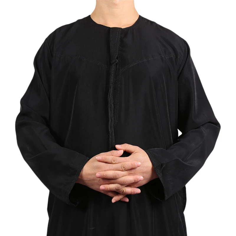 Hot Muslim Oman style Men Cotton Sleeve  Clothing Indonesia Muslim Thobes