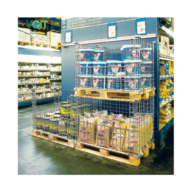 OEM ODM оптовая продажа оцинкованный складной поддон для хранения в