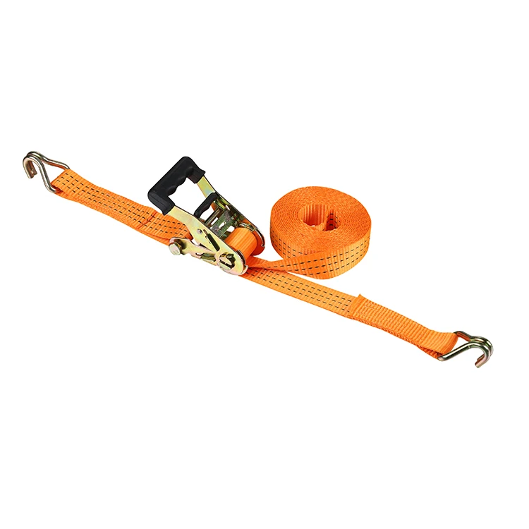 1.5' 3000kg Rubber handle polyester ratchet tie down ratchet straps