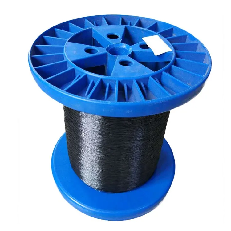 Black 0.2 MM Heat Resistannce PPS Monofilament Yarn For Braided Sleeving With Factory Price