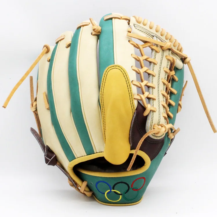 Special Designed Kip Leather Gloves With Embroidery Logos For Baseball Softball Sports