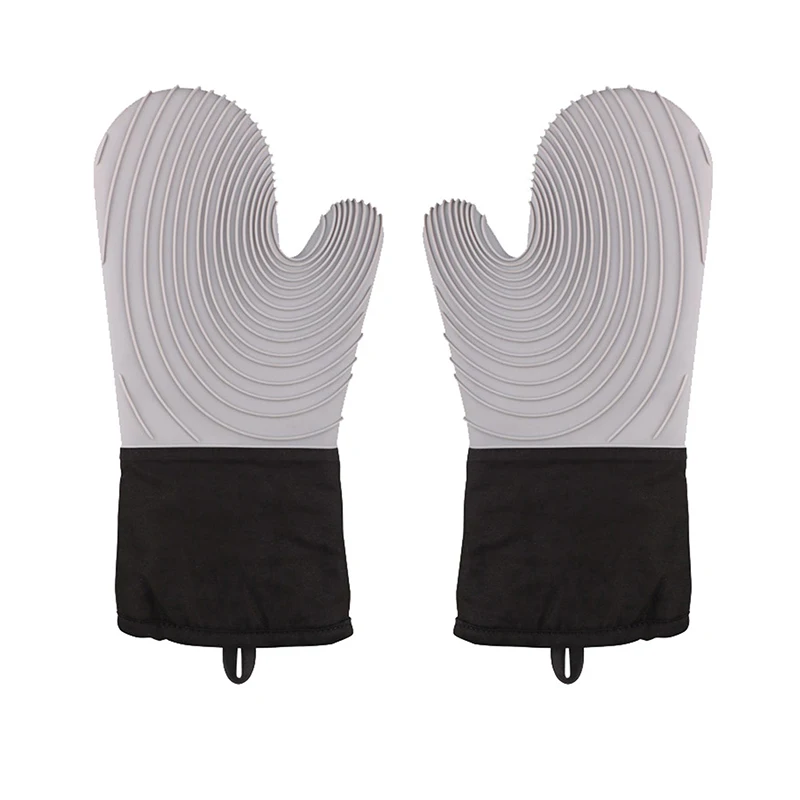 Пользовательские экстремальные термостойкие силиконовые кухонные перчатки для духовки