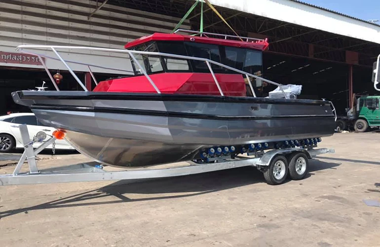  CE certified Easycraft 7.5m/750 Center cabin Aluminum Fishing Boat