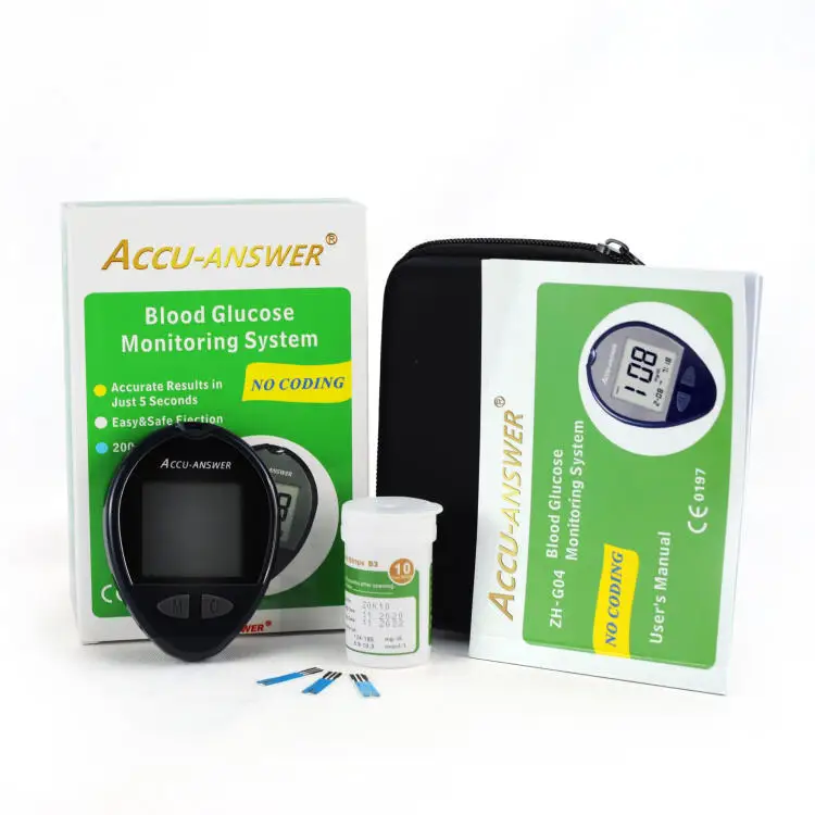 professional manufacturer biochemistry analyzer blood glucose analyzer with blood group test kit glucose meter