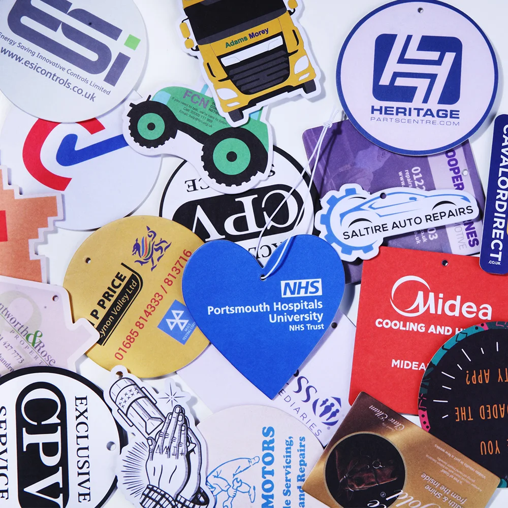 Customized Logo All Scents Refresh Paper Car Air Fragrance Air Freshener Luxury Car Air Freshener Custom Logo