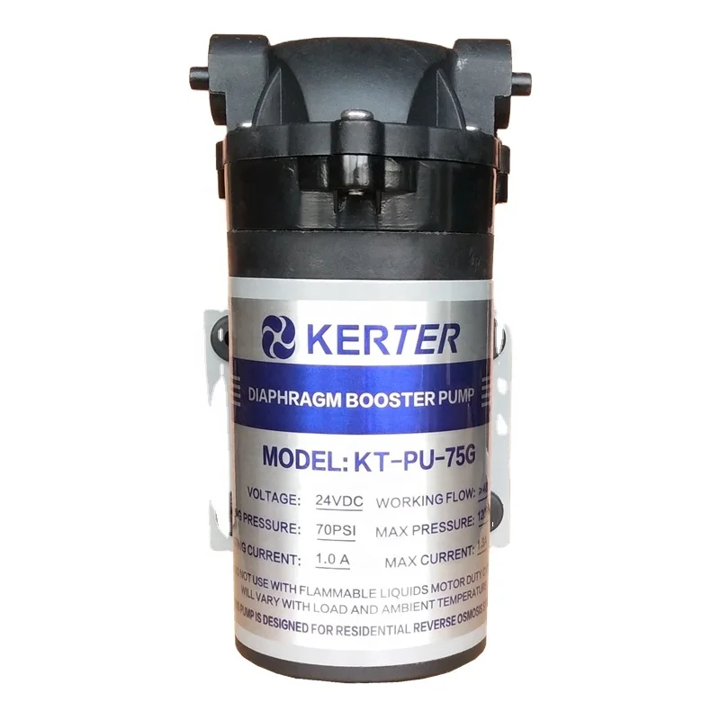 Hot Sale KERTER 75gpd RO Booster Pump Quick Fitting Water Pump RO Water Purifier Parts