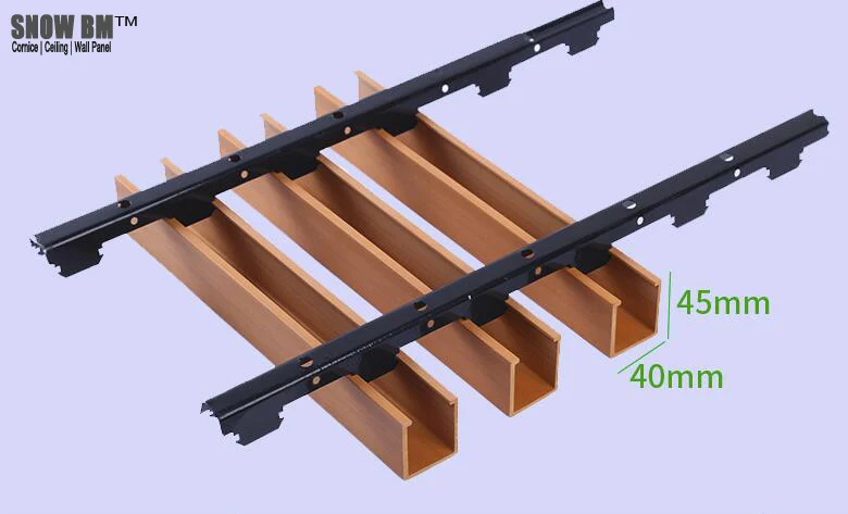 WPC  Acoustic Ceiling Suspended False Ceiling Board for Interior usage