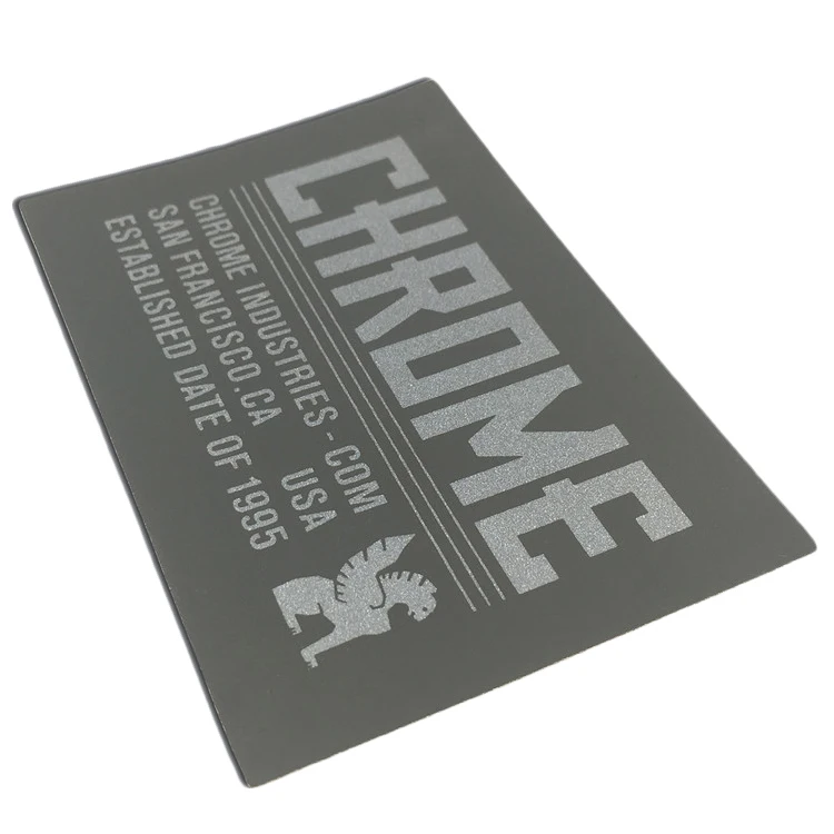 New Reflective Glitter Reversed Hook Loop Emblem Tactical Patches Letter Maker Soft Glow In The Dark Identification For Clothing
