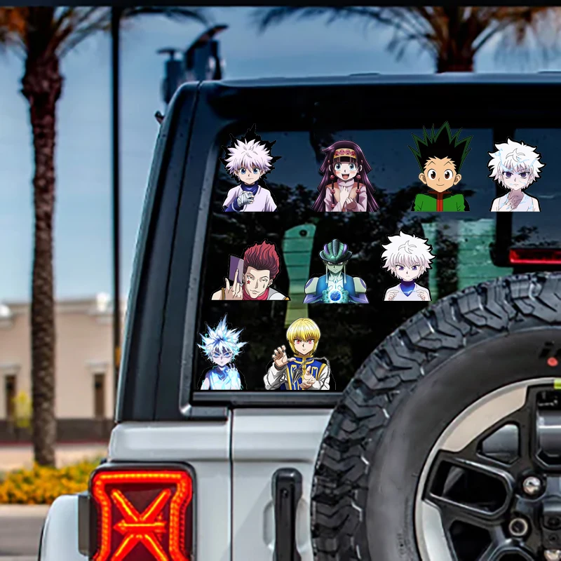 Manga Japanese Anime Characters 3D Anime Sticker Cartoon Changing Flips Decals Vegeta 3D Lenticular Motion Car Stickers