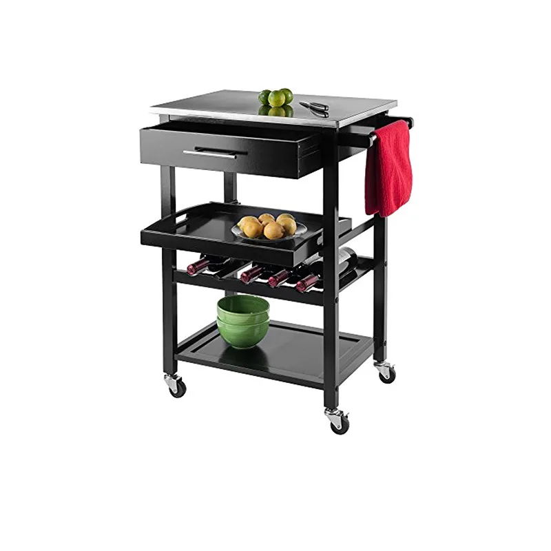 Side Table Living Room, Narrow End Table Drawer with and Shelf, 3-Tier Sofa End Table for Small Space, Espresso