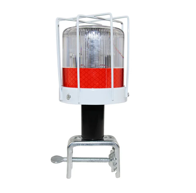 led flashing road safety solar traffic cone warning light