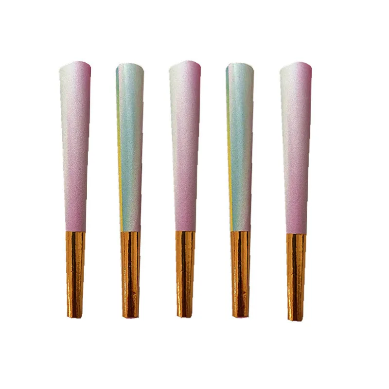 OEM подгонял Печатать один цвет черный Мульти-цвет по индивидуальному заказу размер до проката конусов с тонкими наконечниками папиросной бумаги