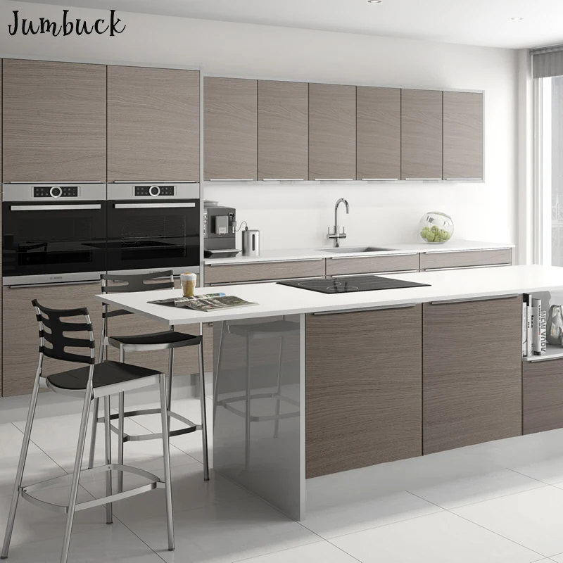 
Simple modern melamine door finish chipboard carcass kitchen cabinet 