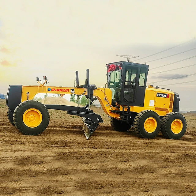 Export Proven Land Leveling SINOMACH Brand Motor Grader with top engine