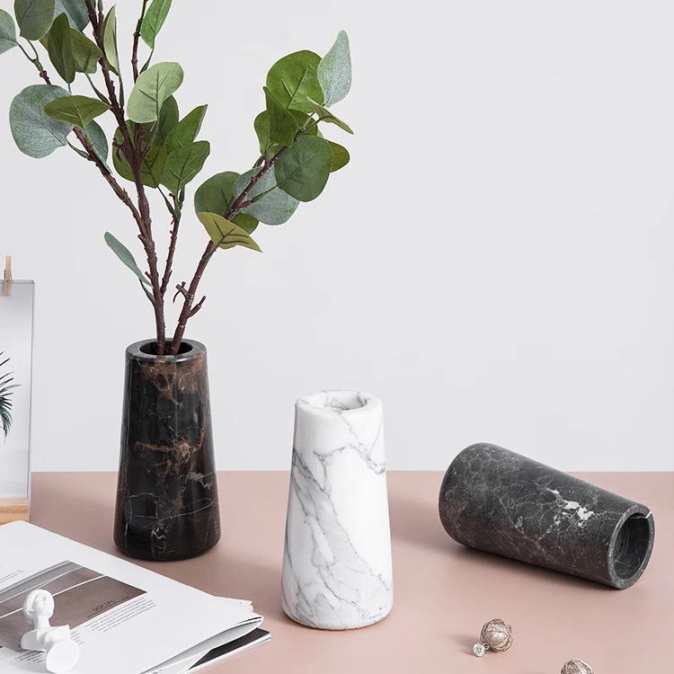 Nordic Ins creative home marble vase planter hydroponic bonsai