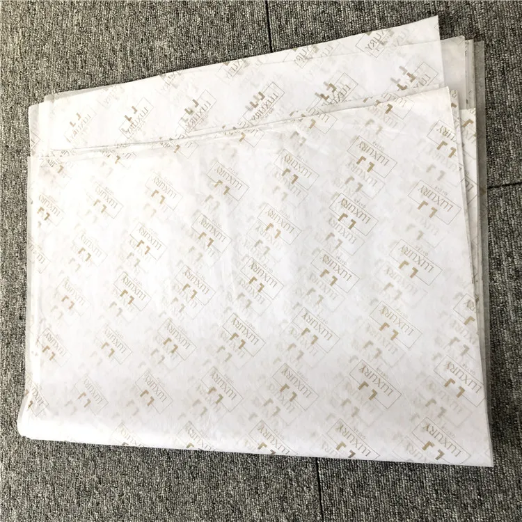 Logo packaging wrapping tissue paper custom package tissue paper