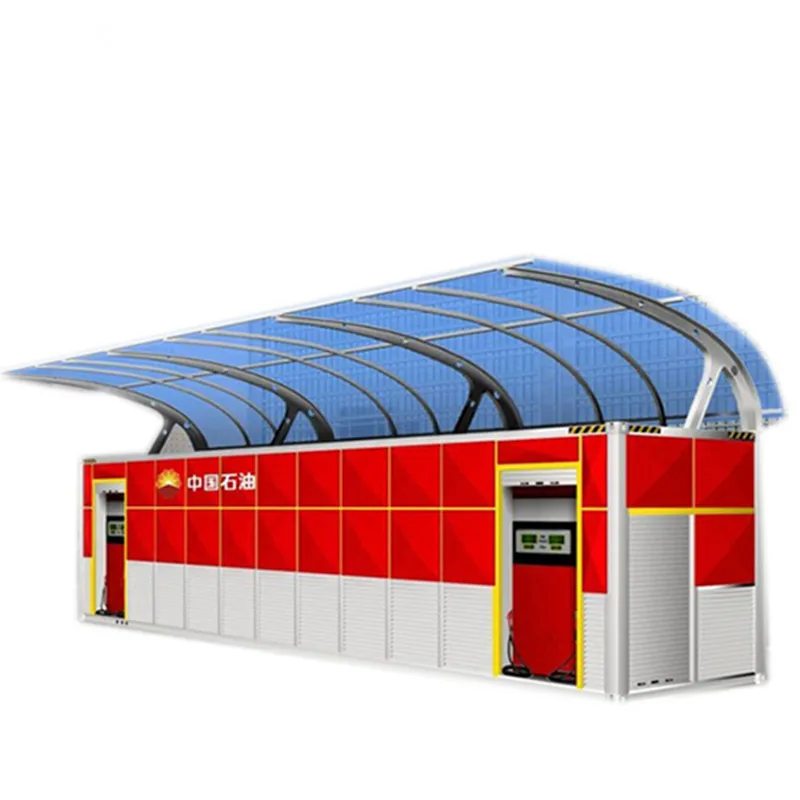 Explosion-proof 20ft 40ft mobile fuel service filling container petrol station for chemical liquid petroleum gas products