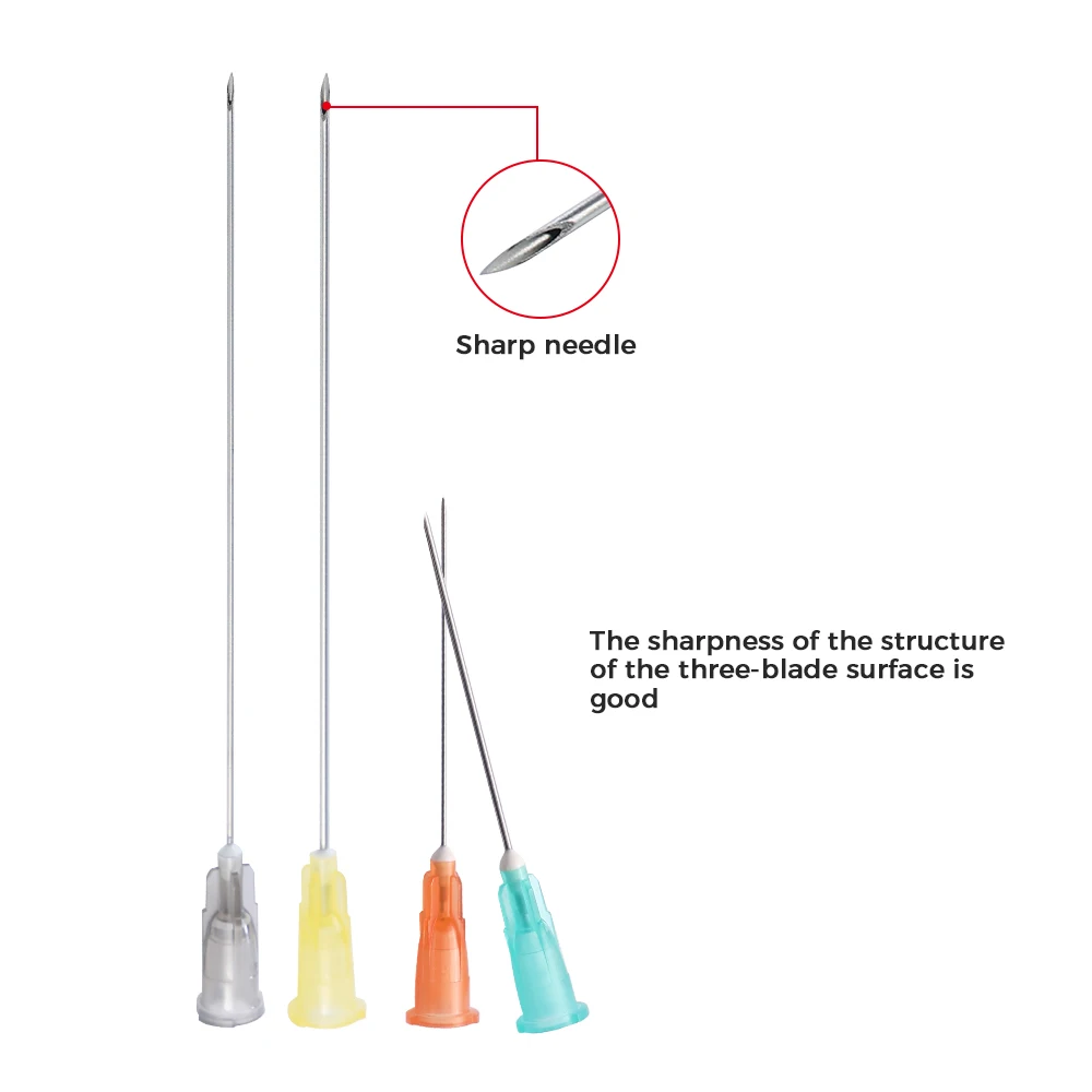 Sterile Disposable Luer Slip Needle PP,SUS304 Steel Barre EOS 3 Years Multi Size Hypodermic Needles18G-30G