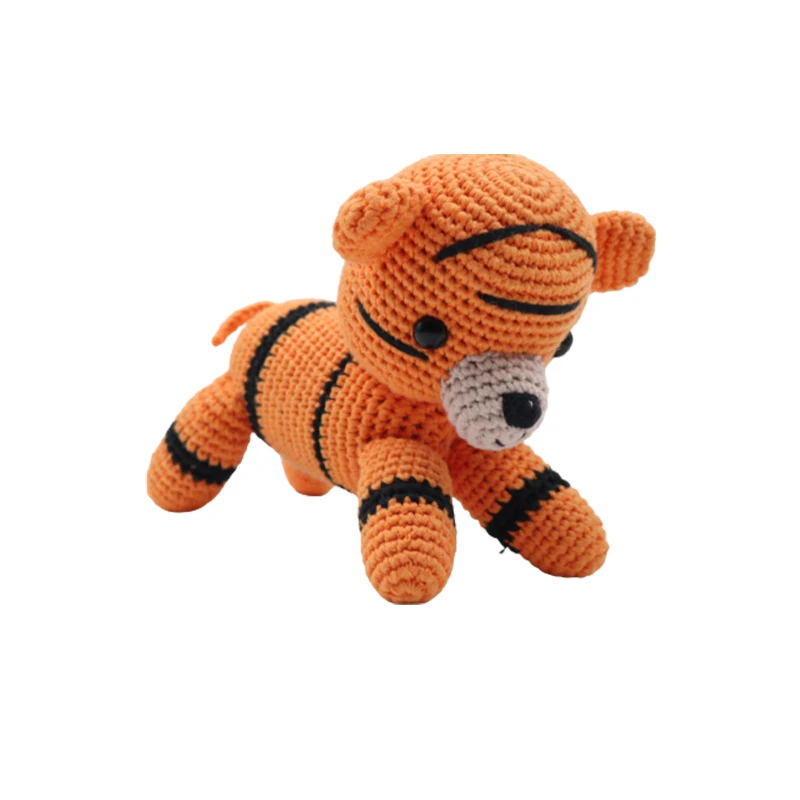 TUGE-Baby crochet amigurumi animal doll crochet knitted safe toy handmade knitting stuffer plush crochet Keychain animal doll