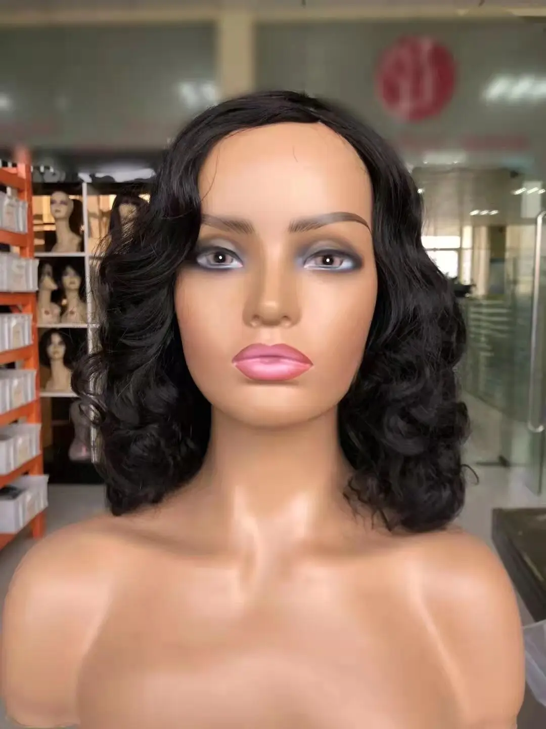 4x4 5x5 13x4 frontal closure super double drawn wigs funmi egg curl remy double drawn human hair wig