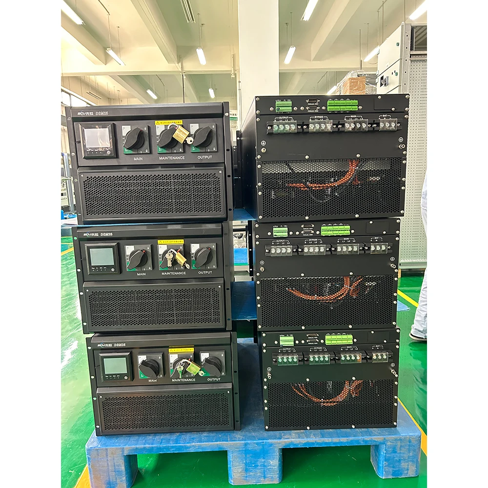 SCU 3 phase ISO9001 19 inch rack mount standalone ups 10kVA to 1000kVA on-line ups uninterruptible power supplies