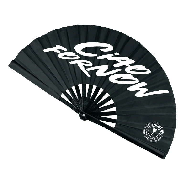 Personalized Wood Fan Custom Bamboo Clack Hand Held Fans Promotion