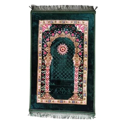 Thick Muslim Prayer Rug Tapis De Priere Vintage Pattern Printed Islam Prayer Rugs