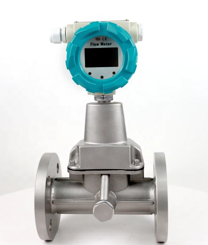 Pipeline Procession Vortex Flow Meter With Temperature And Pressure Compensation Natural Gas Compressed Air Flowmeter