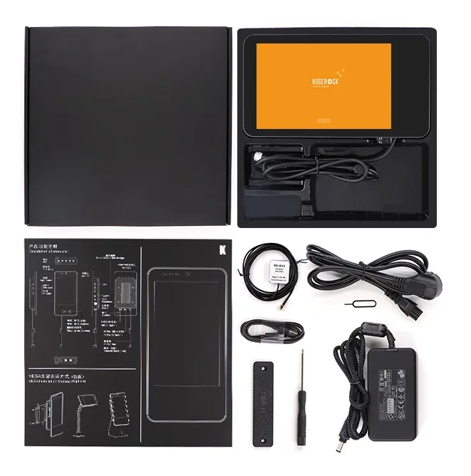  HUGEROCK K70(2021) VESA75 крепление android настенный nfc планшетный ПК 7 дюймов 4G lte LF HF UHF CAN BUS OBDII IP65 GPS GLONASS