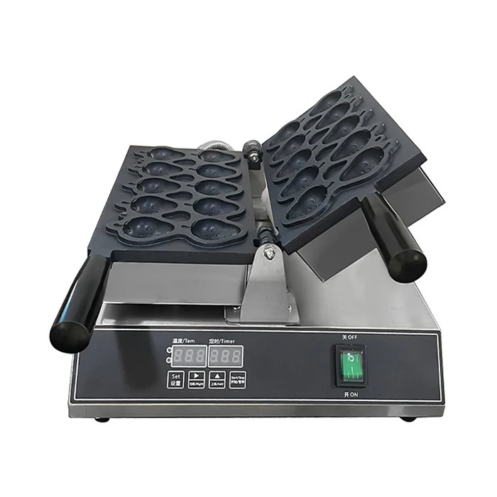 Electric Non-Stick Skewer Waffle Maker Machine Takoyaki Ball Shaped Baker Hotels Home Use Easy Operate Steel PLC Motor