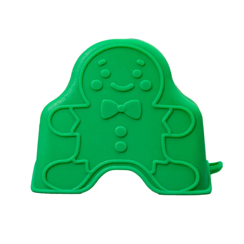 2024 New Christmas Baking Gloves Household Creative Dotted Oven Gloves Heat Insulated Silicone Hand Clip Microwave Oven