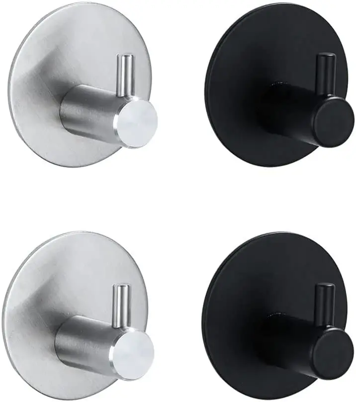 Cheap Factory Price Coat Hook Door  Metal Hanger Shower Curtain Hook For Bathroom Door Rear Wall Mounted Door Rack