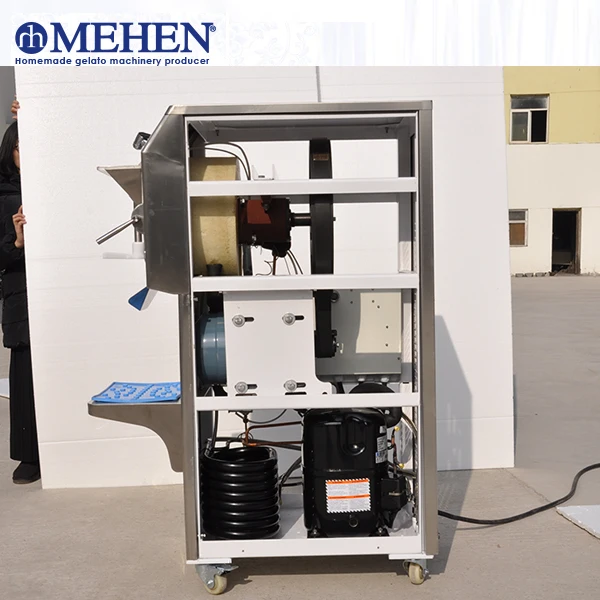 {MEHEN M30}30l Capacity Water Cooling  Gelato  Batch Freezer Machine Electric 50HZ Ice Cream Maker