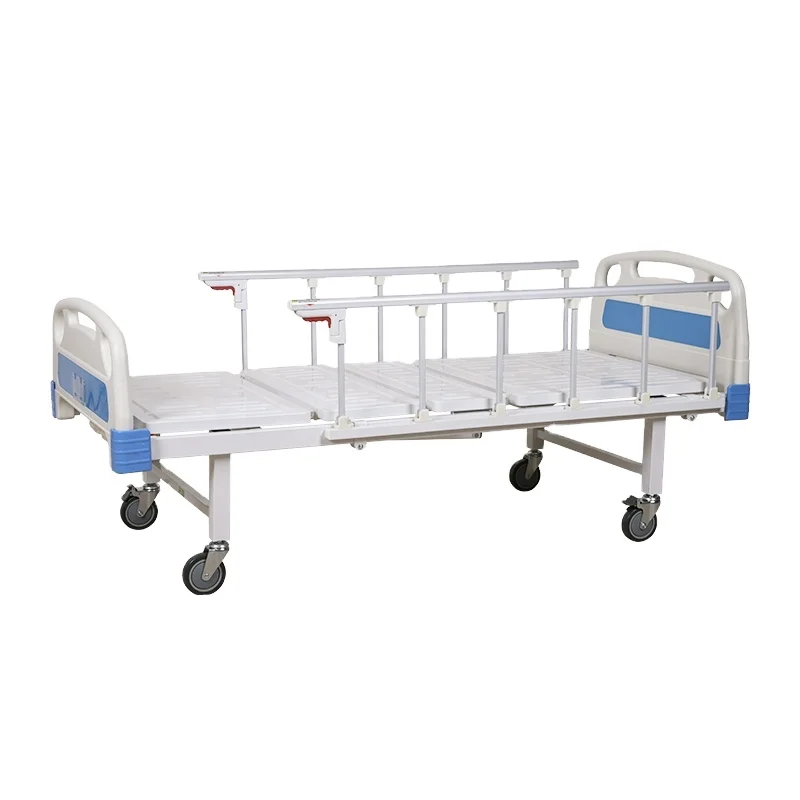 Adjustable Hospital Beds Medical Equipment Furniture 2 Crank Manual Hospital Bed Metal Steel Electric