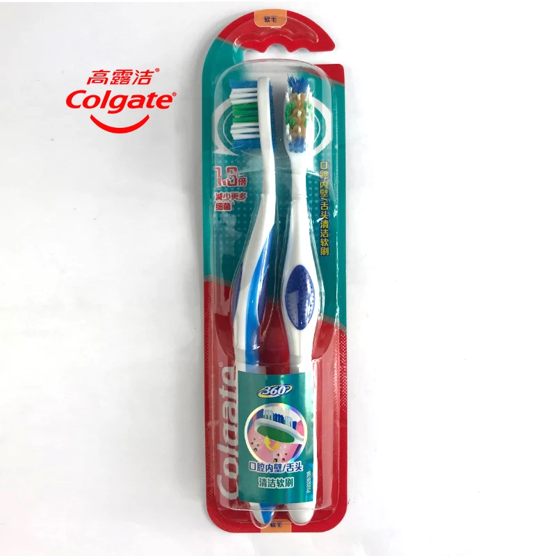 Зубная щетка для взрослых Colgate, Высококачественная зубная щетка для кормления и чувствительных десен, обычная мягкая щетка для всей семьи, можно использовать 2/1 досок