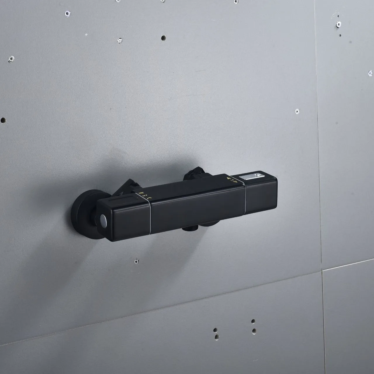 Black Brass Bathroom Shower Mixer Valve Temperature Control Valve Thermostatic Shower Valve