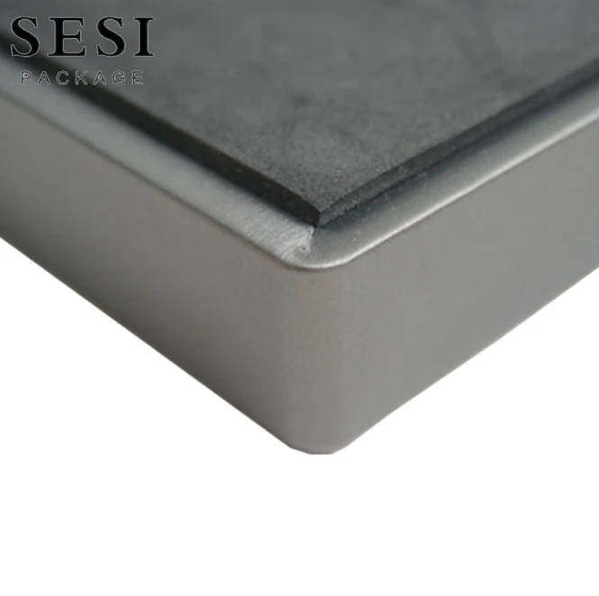 Luxury Custom Exhibidor Joyeria Aretes Bandeja Cuero Stackable Jewlwey Tray Earring Microfiber Jewelry Trays For Store Display