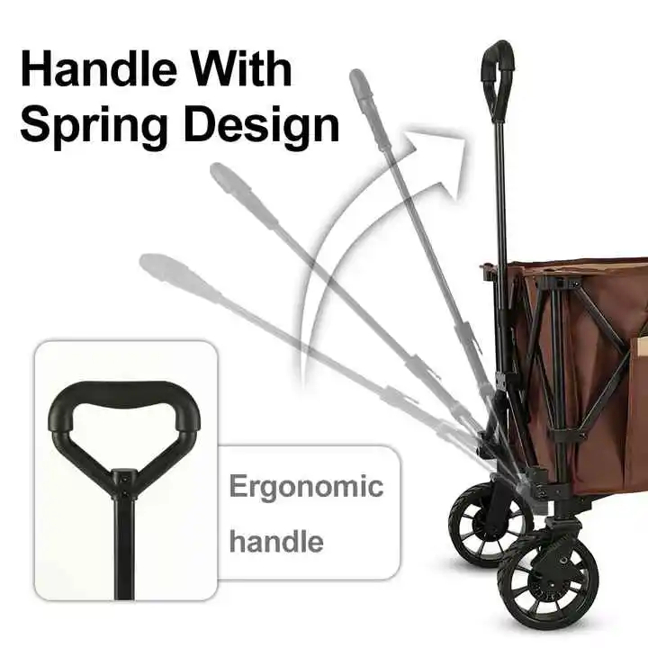 Collapsible Folding Beach Garden Utility Cart Trolley Wagon Foldable Picnic Camping cart folding wagon