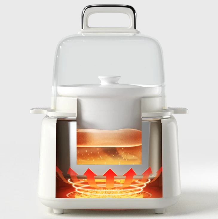 Hot Sell 1 Layer Food Steamer Stainless Steel 2L Electric Cooking Pot Multifunction Fast Electric Food Steamer