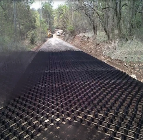 Plastic gravel grid geocell hdpe stabilizer driveway for sale gravel grid driveway