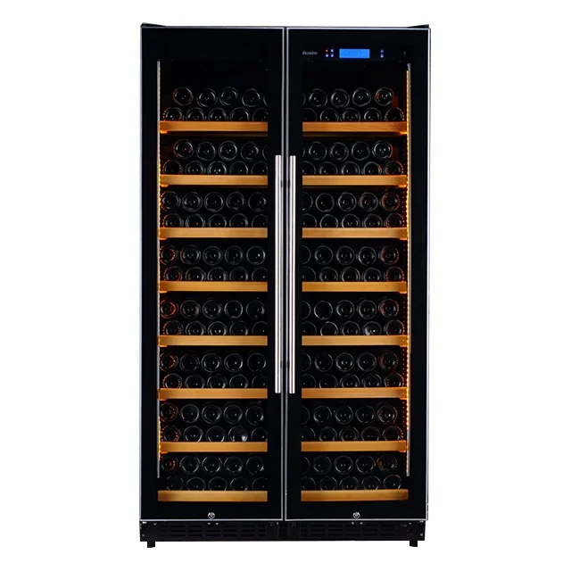Huaou Stainless Steel Door 320 Bottles Compressor Custom Wine Cellar Cooler