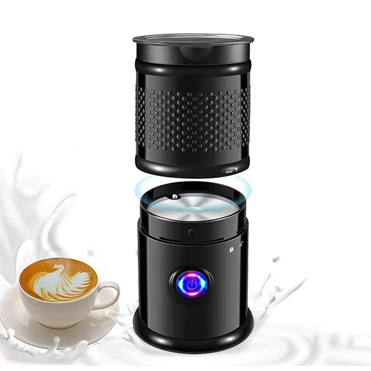 Wholesale Custom Black Steel Auto Comercial Coffee Milk Frother SS Milk Listrik Foamer