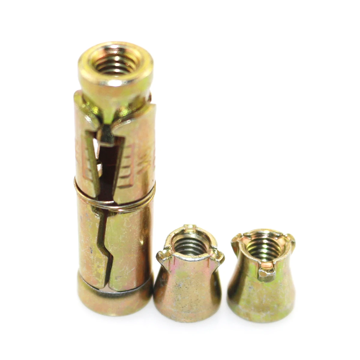 Yellow Zinc Plated 3pcs Anchor Nut M8 for 3Pcs