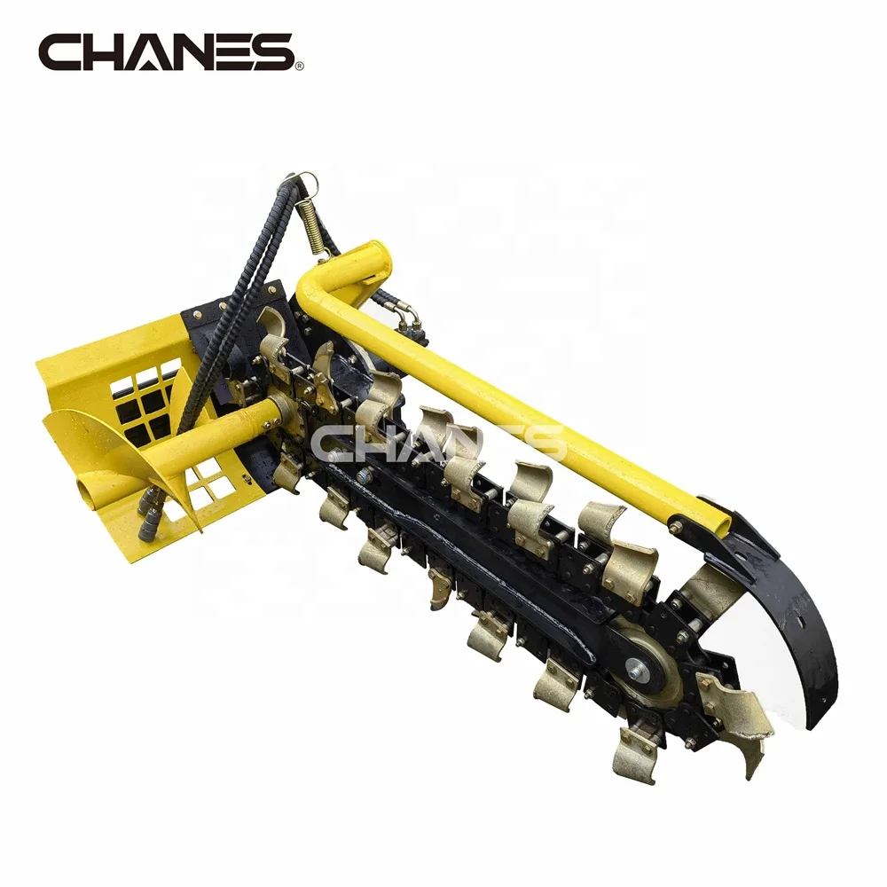 New Mini Loader Trencher Machine Attachment Chain Trencher for Farm Use Core Component Engine Skid Steer