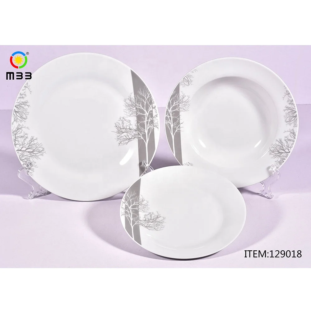 Wholesale Christmas 2022 Products Ceramic Manufacturers Porcelain 18 Pieces Plates Set Dinnerware