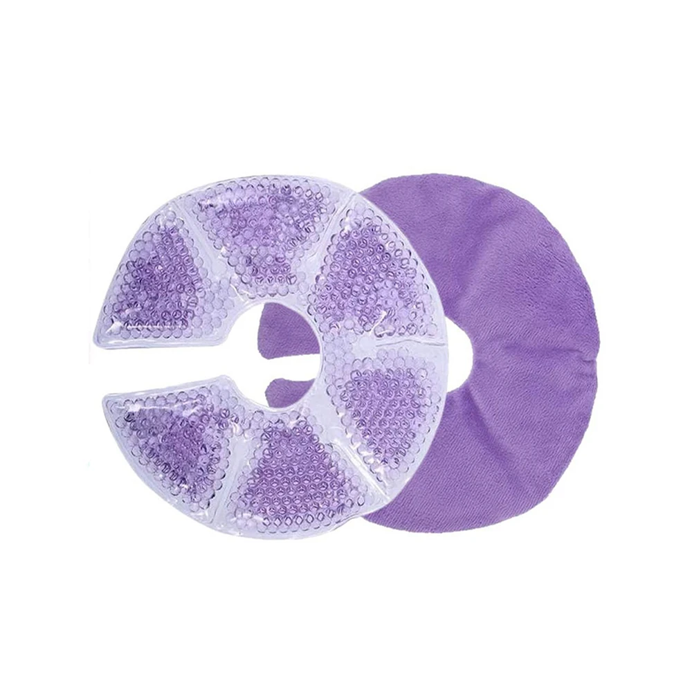 Hot/Cold Breast Gel Bead Ice Packs Breast Cooling/Heat Pads Relief for Breastfeeding Nursing Pain Mastitis Engorgement